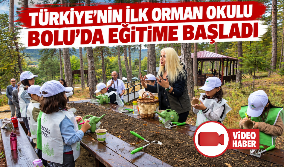 Türkiye'de bir ilk: Bolu'da "Orman Okulu" eğitime açıldı