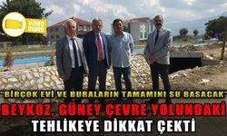 BEYKOZ, GÜNEY ÇEVRE YOLUNDAKİ TEHLİKEYE DİKKAT ÇEKTİ