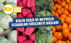 KIŞLIK SEBZE VE MEYVELER TEZGAHLARI SÜSLEMEYE BAŞLADI