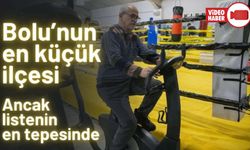 BOLU'NUN EN KÜÇÜK İLÇESİNDE YAŞAYANLAR FİTNESS SALONUYLA SOSYALLEŞİYOR