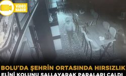 BOLU'DA LOKANTADA HIRSIZLIK: O ANLAR GÜVENLİK KAMERASINA YANSIDI