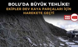 KARAYOLUNU TEHDİT EDEN KAYALAR İÇİN TEL ÖRGÜLÜ ÇÖZÜM