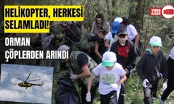 BOLU’DAKİ ORMAN BENİM ETKİNLİĞİNE, YANGIN SÖNDÜRME HELİKOPTERİ DE KATILDI
