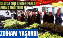 MUDURNU'DA 108 BİN FİDE DAĞITILDI, ÇİFTÇİLER AKIN ETTİ