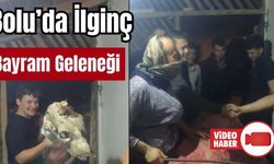 BOLU'DA 100 YILLIK BAYRAM GELENEĞİ: DEVE KOSTÜMÜ İLE KAPI KAPI DOLAŞIP PARA TOPLUYORLAR