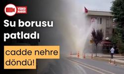 DÜZCE’DE SU BORUSU PATLADI: 5 METRE SU FIŞKIRDI
