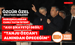 Özgür Özel, Tanju Özcan’a destek mitingi düzenledi