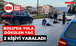 Yola dökülen yağ, 2 kişi yaraladı
