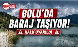 Bolu’da tam kapasiteye ulaşan barajda kontrollü su tahliyesi