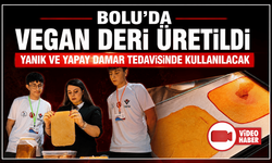 Bolu’da lise öğrencileri yanık tedavisi ve yapay damar için vegan deri ürettiler