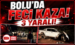 Bolu’da D-100 kara yolunda kaza: 3 yaralı