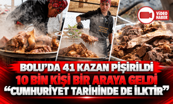 Bolu'da 41 kazan İskilip dolması pişirildi