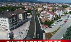 CENGAVER SOKAK SICAK ASFALTA KAVUŞTU