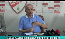 BAŞKAN ÇARIKCI BOLUSPOR’UN BORCUNU AÇIKLADI