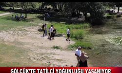 GÖLCÜK'TE TATİLCİ YOĞUNLUĞU YAŞANIYOR