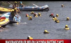 MACERASEVERLER MELEN ÇAYI'NDA RAFTİNG YAPTI