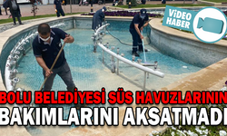 BOLU BELEDİYESİ SÜS HAVUZLARININ BAKIMLARINI AKSATMADI