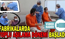 FABRİKALARDA TOPLU AŞILAMA DÖNEMİ BAŞLADI