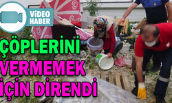 İSTİFÇİ KADIN HAYVAN ARTIKLARINI BİLE BİRİKTİRDİ