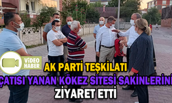 ÇATISI YANAN KÖKEZ SİTESİ SAKİNLERİ ZİYARET EDİLDİ
