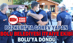 KAHRAMAN İTFAİYECİLERİ BAŞKAN ÖZCAN KARŞILADI