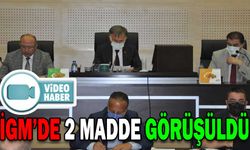İGM’DE 2 MADDE GÖRÜŞÜLDÜ