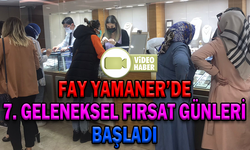 7. GELENEKSEL FIRSAT GÜNLERİ BAŞLADI