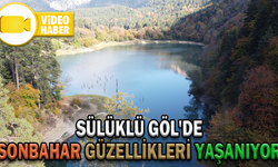 SÜLÜKLÜ GÖL'DE SONBAHAR GÜZELLİKLERİ YAŞANIYOR