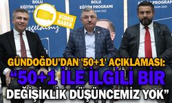 “50+1 İLE İLGİLİ BİR DEĞİŞİKLİK DÜŞÜNCEMİZ YOK”