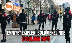 EMNİYET EKİPLERİ BOLU GENELİNDE UYGULAMA YAPTI