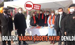 BOLU’DA 'KADINA ŞİDDETE HAYIR' DENİLDİ
