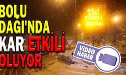 BOLU DAĞI'NDA KAR ETKİLİ OLUYOR