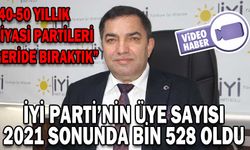 İYİ PARTİ’NİN ÜYE SAYISI 2021 SONUNDA BİN 528 OLDU