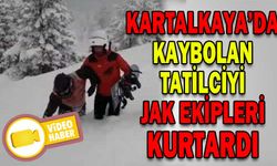 JAK EKİPLERİ KAYBOLAN TATİLCİYİ DRONE İLE BULDU