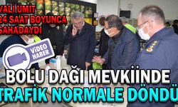 BOLU DAĞI MEVKİİNDE TRAFİK NORMALE DÖNDÜ