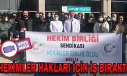 HEKİMLER HAKLARI İÇİN İŞ BIRAKTI