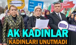 AK KADINLAR KADINLARI UNUTMADI