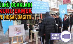 ÜLKÜ OCAKLARI KURU EKMEK VE HOŞAF DAĞITTI