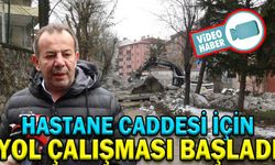 HASTANE CADDESİ İÇİN YOL ÇALIŞMASI BAŞLADI