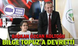 BAŞKAN ÖZCAN KOLTUĞU BİLGE TOPUZ’A DEVRETTİ