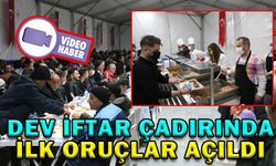 BOLU BELEDİYESİ’NİN DEV İFTAR ÇADIRINDA İLK ORUÇLAR AÇILDI