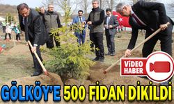 GÖLKÖY’E 500 FİDAN DİKİLDİ