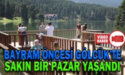 BAYRAM ÖNCESİ GÖLCÜK’TE SAKİN BİR PAZAR YAŞANDI