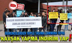 ÖĞRENCİLERDEN TOPLU TAŞIMA ZAMMINA TEPKİ