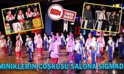 MİNİKLERİN COŞKUSU SALONA SIĞMADI