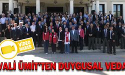 VALİ ÜMİT’TEN DUYGUSAL VEDA