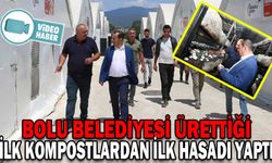 BOLU BELEDİYESİ ÜRETTİĞİ İLK KOMPOSTLARDAN İLK HASADI YAPTI
