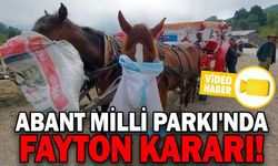 ABANT MİLLİ PARKI'NDA AT VE FAYTONLA YAPILAN GEZİ FAALİYETLERİ SONLANDIRILDI