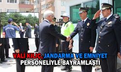 VALİ KILIÇ, JANDARMA VE EMNİYET PERSONELİYLE BAYRAMLAŞTI