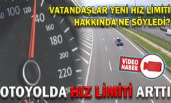 OTOYOLDA HIZ LİMİTİ ARTTI